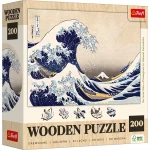 Puzzle din lemn 200elem."Marele Val de lângă Kanagawa"
