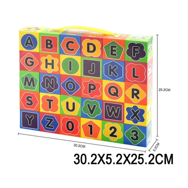 (22559) Jucarie set cuburi cu cifre si litere