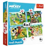 Puzzle 4in1 "Mickey Mouse"