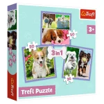 Puzzle 3in1 "Câinişori"