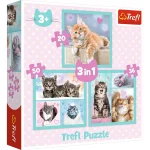 (34862) Puzzle 3in1 "Animale dulci"