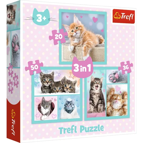 (34862) Puzzle 3in1 "Animale dulci"