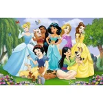 Puzzle 104XL "Printesele in gradina" - imagine 2