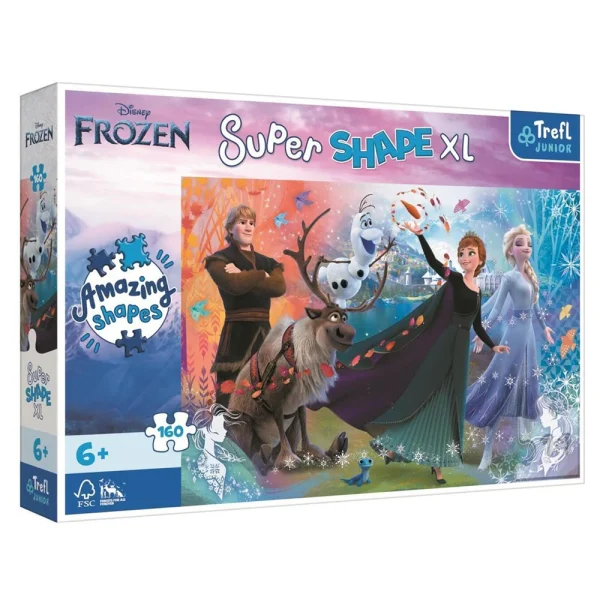Puzzle 160XL "Descoperim lumea lui Frozen"