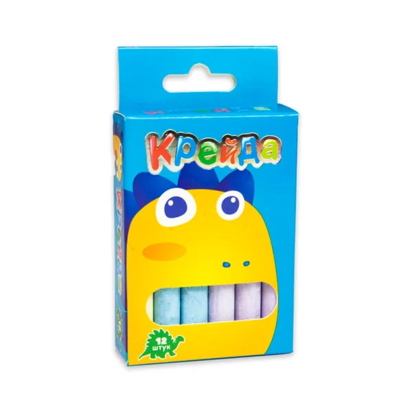 Cretă rotundă mică - 12 bucăți multicolor