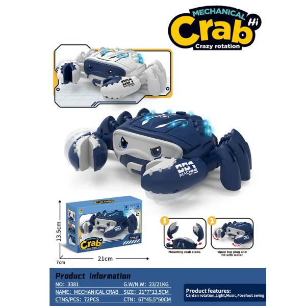 R14A /28 (52231) Jucarie crab pe baterii