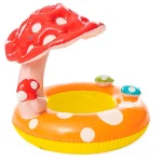 INTEX Cerc gonflabil „Ciupercuța” cu decupaje pentru picioare și baldachin D 69 cm, până la 15kg, 1-2 ani