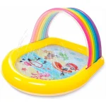 INTEX Piscină gonflabilă pentru copii cu baldachin și jeturi de apă 147x130x86 cm, 84 L, 2+