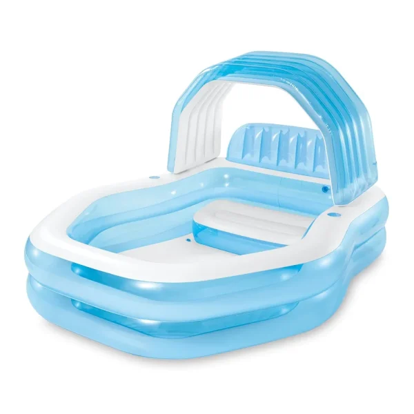 INTEX Piscină gonflabilă pentru familie cu baldachin 229x191x135 cm, 530 L, 3+