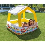 INTEX Piscină gonflabilă pentru copii cu baldachin 157x157x122 cm, 295 L, 2+ - imagine 2