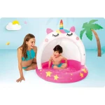 INTEX Piscină gonflabilă pentru copii cu baldachin „Unicorn” 102х102 cm, 45 L, 1-3 ani - imagine 2