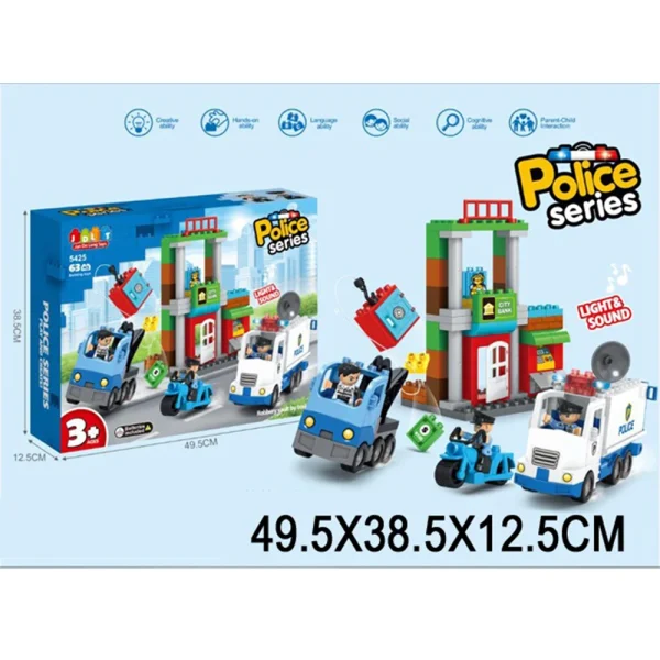 R10B / 1(2)(3) (65118) Jucarie constructor 63elem.cu muz/lum