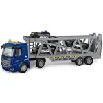 Trailer cu lumini si sunete cu inertie in set cu 3 masini (68878)