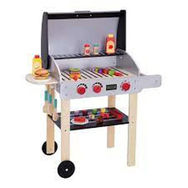 (75890) Jucarie set pentru barbeque in set cu accesorii din lemn TK808
