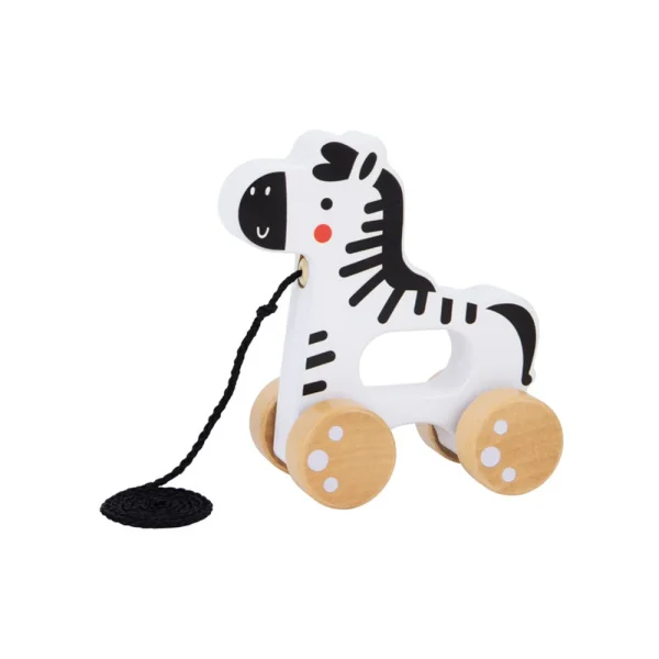 (76361) Jucarie zebra din lemn cu ata TJ010