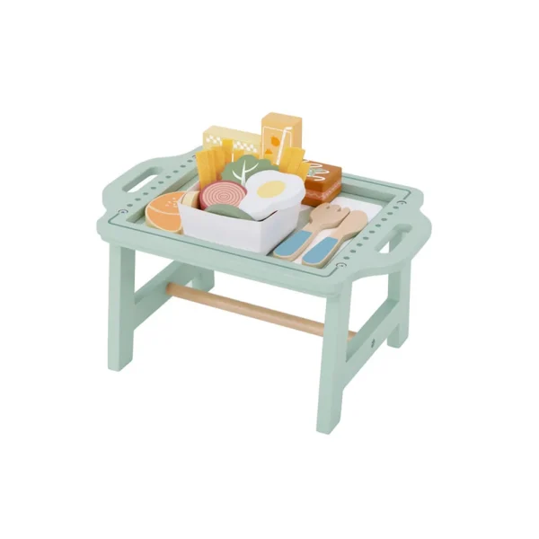 (77887) Jucarie talger cu mic dejun in set din lemn TK992