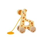 Girafa din lemn cu lesa TJ009A (77979)