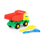 Set camion basculant cu lopățică și greblă, Polesie (9066) - imagine 5