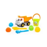 Set pentru nisip – camion cu accesorii, Polesie (9080) - imagine 5