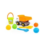 Set pentru nisip – camion cu accesorii, Polesie (9080) - imagine 6