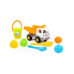 Set pentru nisip – camion cu accesorii, Polesie (9080) - imagine 8