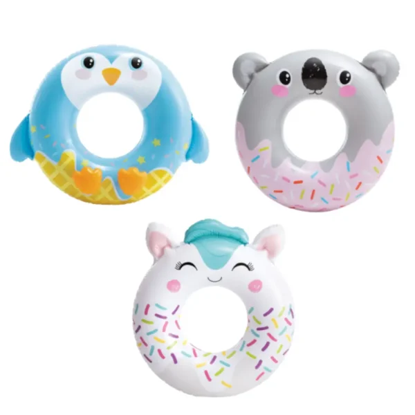 59266 INTEX Cerc gonflabil “Animale drăguțe” D 76 cm, până la 40 kg, 8+, 3 modele