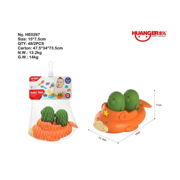 R24B/37 (R21B /27) (18950) Jucarie set animalute pentru baie HE0287 (D1R7C)