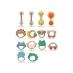 Set de 14 zornăitoare senzoriale cu cutie de depozitare, Huanger HE0105 (18684) - imagine 2