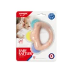 Jucărie de dentiție cu zornăitoare pentru bebeluși, Huanger HE0121 (19506) - imagine 3