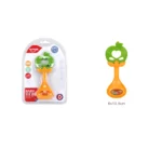Jucărie de dentiție cu zornăitoare – măr, Huanger HE0141 (18899) - imagine 2