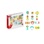 Set de zornăitoare și jucării pentru dentiție pentru bebeluși, Huanger HE0149 (19148) - imagine 2