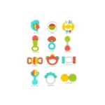 Set de zornăitoare și jucării pentru dentiție pentru bebeluși, Huanger HE0149 (19148)