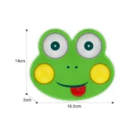 Jucărie senzorială pop-it din silicon – broscuță, Huanger HE0193 (18196)