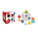 Cub educativ cu sorter de forme și culori, Huanger HE0211 (18622) - imagine 2