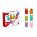 Set de jucării senzoriale moi cu animale pentru bebeluși, Huanger HE0236 (19377) - imagine 2