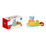 Jucărie de baie bărcuță cu activități, Huanger HE0270 - imagine 2