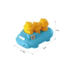 Jucărie de baie cu bărcuță și animăluțe, Huanger HE0288