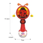 Jucărie zornăitoare muzicală cu lumini – buburuză, Huanger HE0517 (19308)