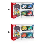 Set de mașinuțe educative cu covoraș de joacă, Huanger HE0540 (18592) - imagine 3