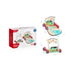 Premergător 2 în 1 cu covoraș de joacă și activități muzicale, Huanger HE0640 (18233) - imagine 3