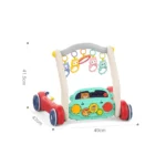 Premergător 2 în 1 cu covoraș de joacă și activități muzicale, Huanger HE0640 (18233) - imagine 2