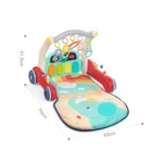Premergător 2 în 1 cu covoraș de joacă și activități muzicale, Huanger HE0640 (18233)