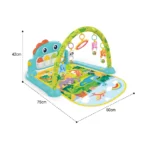Covoraș de joacă cu pian muzical și arc de activități, Huanger HE0643 (18660)