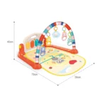 Covoraș de joacă cu jucării suspendate, lumini și muzică, Huanger HE0651 (18424)