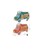 Autobuz educativ muzical cu sorter de forme, Huanger HE8023 (19117)
