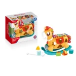 Jucărie educativă ponei cu xilofon și sorter, Huanger HE8025 (19131) - imagine 2