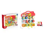 Busy board educativ muzical cu activități, Huanger HE8081 (18110) - imagine 2