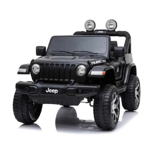 Mașină pe acumulator Jeep Wrangler Rubicon negru JWR555/1