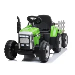 Tractor pe acumulator cu remorcă verde MX611/2