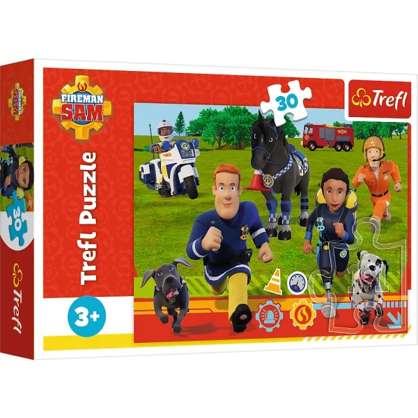 Puzzle 30 elemente "Pompierul Sam"